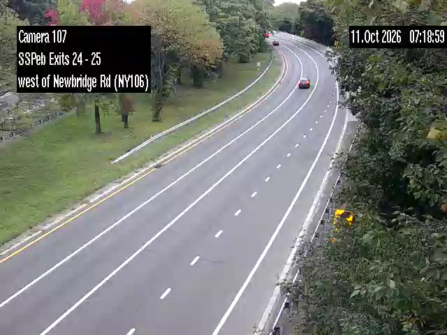 Southern State Pkwy & between Exit 24(Merrick Ave) and Exit 25 (NY 106) traffic camera, North Bellmore