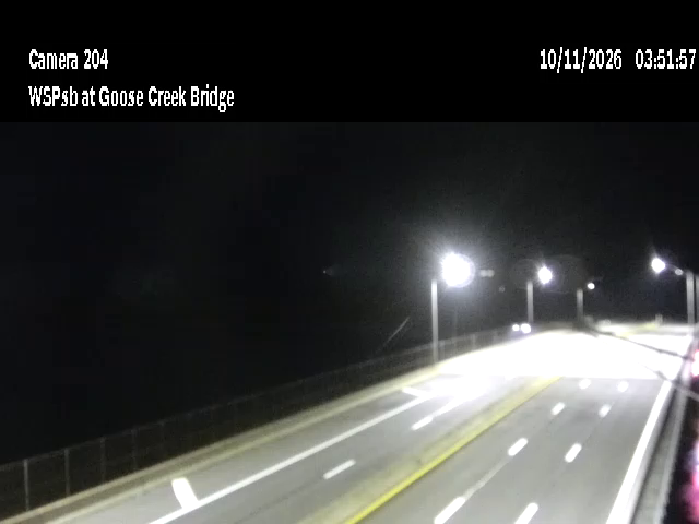 WSP Southbound Goose Creek Bridge traffic camera, Nassau County