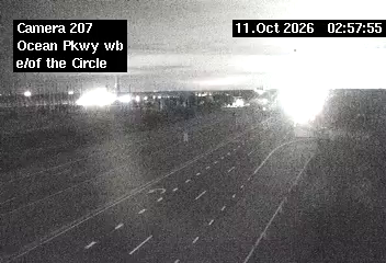 Ocean Pkwy & Westbound East of the Circle traffic camera