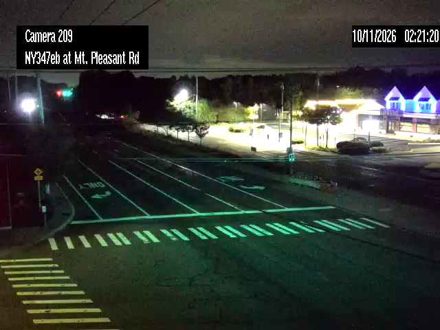 NY-347 & Mount Pleasant Rd; Southeast traffic camera, Smithtown, New York