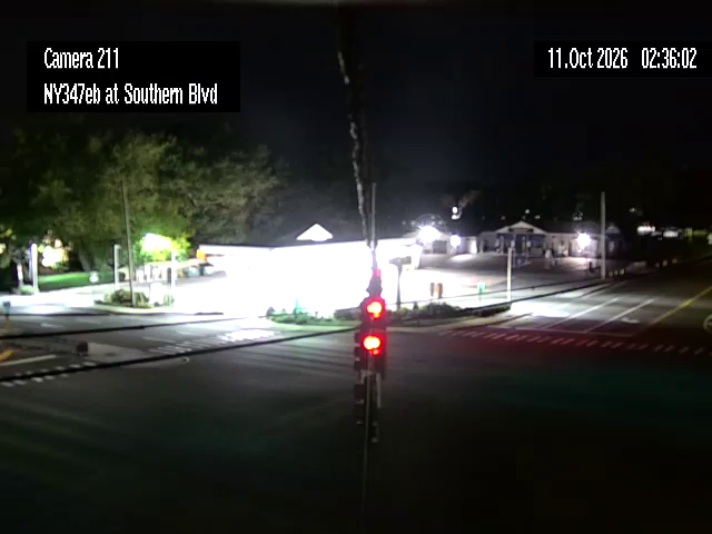 NY-347 & Southern Blvd; Northwest traffic camera, Nesconset