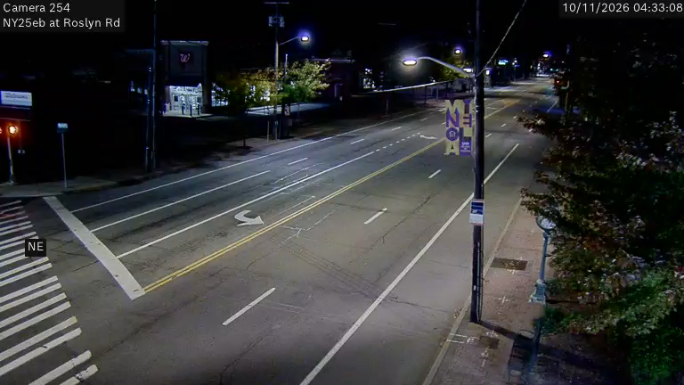 NY-25 & Roslyn Road traffic camera, Mineola, New York