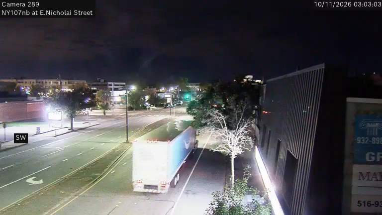 NY-107 & Nicholai Street traffic camera, Hicksville