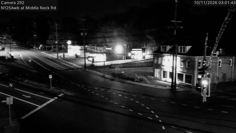 NY-25A & Middle Neck Road traffic camera, Flower Hill