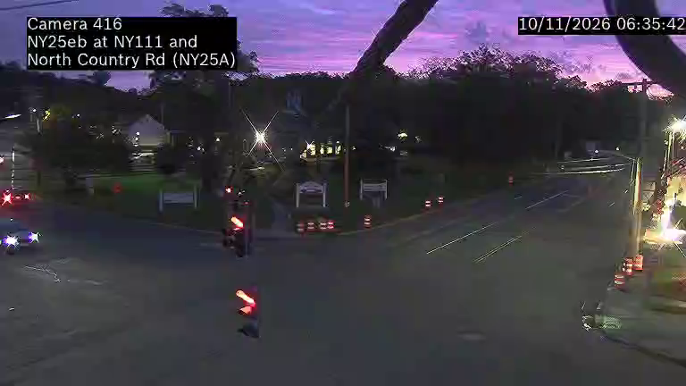 NY-25 & NY111 traffic camera, Village of the Branch, New York