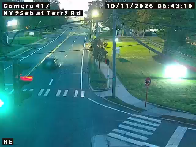 NY-25 & Terry Road traffic camera, Village of the Branch, New York