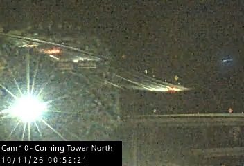 I-787 & from the north side of the Corning Tower traffic camera, Albany