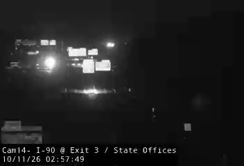 I-90 & Exit 3 (State Office Campus) traffic camera, Albany, New York