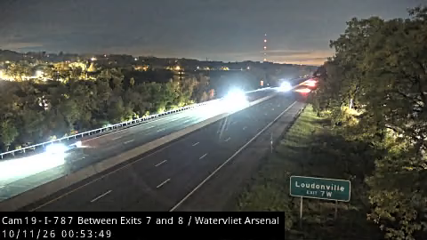 I-787 & SB Between Exits 8 & 7 (Watervliet Arsenal) traffic camera, Watervliet