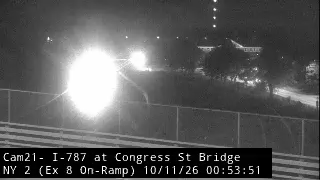 I-787 & Congress Street Bridge (NY 2) traffic camera, Watervliet
