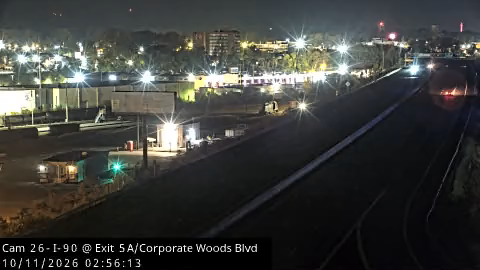 I-90 & Exit 5A (Corporate Woods Boulevard) traffic camera, Albany, New York