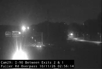 I-90 & Between Exits 1 and 2 (Fuller Road overpass) traffic camera, Albany, New York
