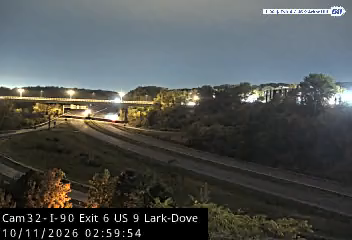 I-90 & Lark/Dove Bridge traffic camera, Albany, New York