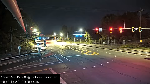 US 20 at Schoolhouse Road traffic camera, Albany County