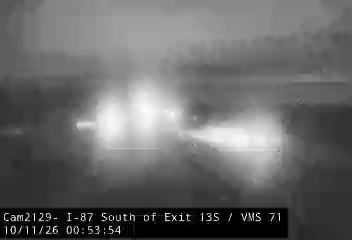 I-87 & Southbound South of Exit 13S traffic camera
