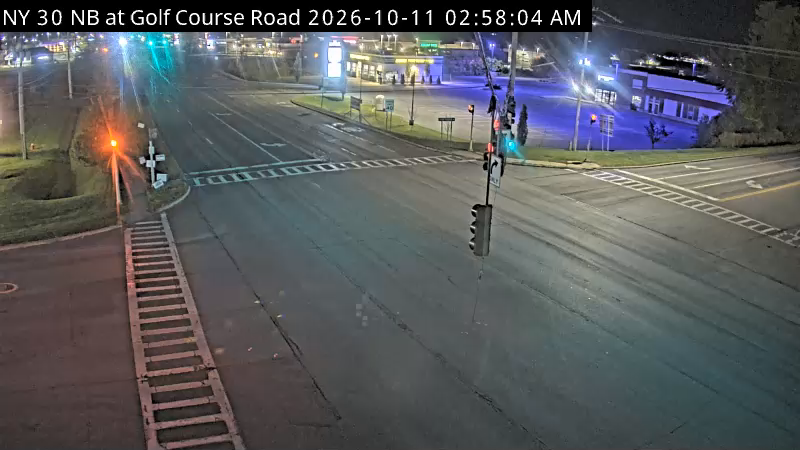 NY-30 & Golf Course Road traffic camera