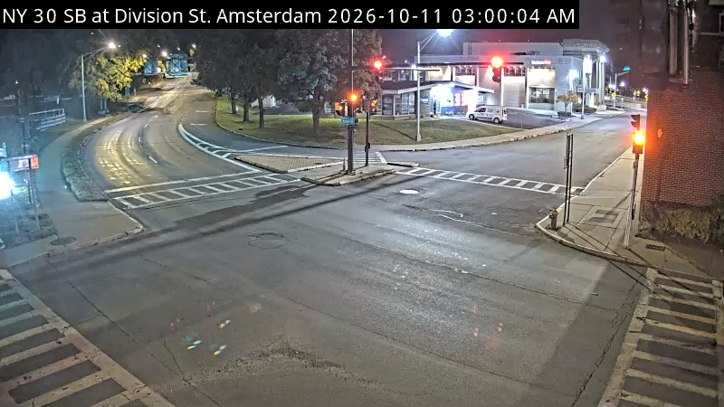 NY-30 & Division St traffic camera, Amsterdam