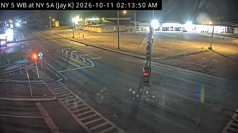 NY 5 WB at NY 5A (Jay K) traffic camera, Oneida County