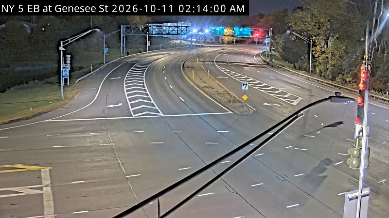NY 5 EB at Genesee St traffic camera, Oneida County