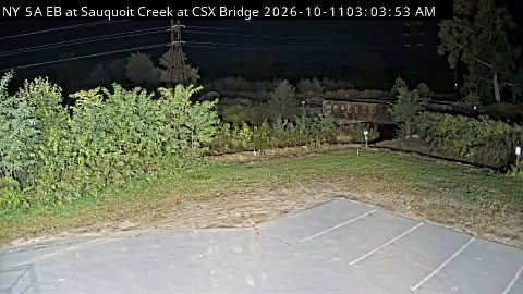 NY-5A & Sauquoit Creek at CSX Bridge traffic camera, Yorkville
