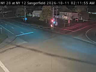 US 20 at NY 12 traffic camera, Oneida County