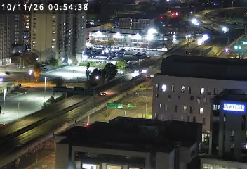 I-81 & south of Exit 18 (Almond St) traffic camera, Syracuse