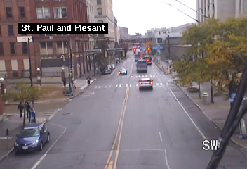 St. Paul St at Pleasant St live webcam