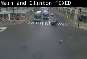 Main St at Clinton Ave -2 live webcam