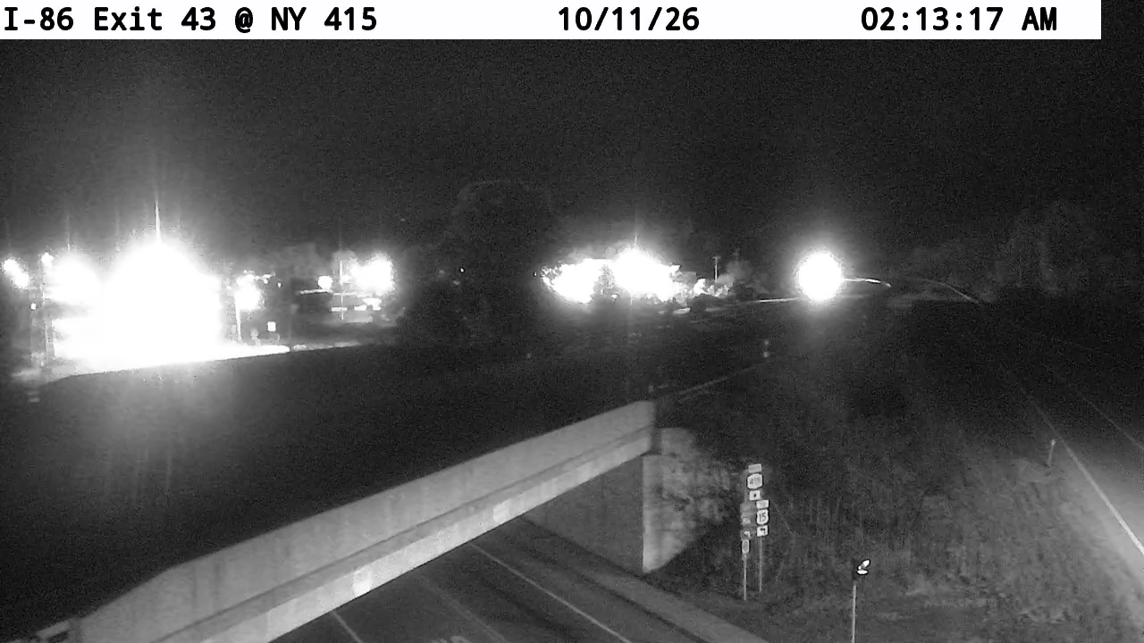 I-86 Exit 43 @ NY 415 traffic camera, Steuben County