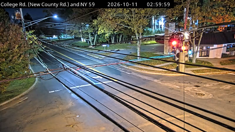 NY-59 & College Rd traffic camera, Airmont