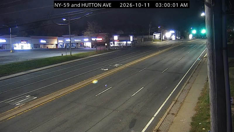 NY-59 & Hutton Ave traffic camera, Nanuet