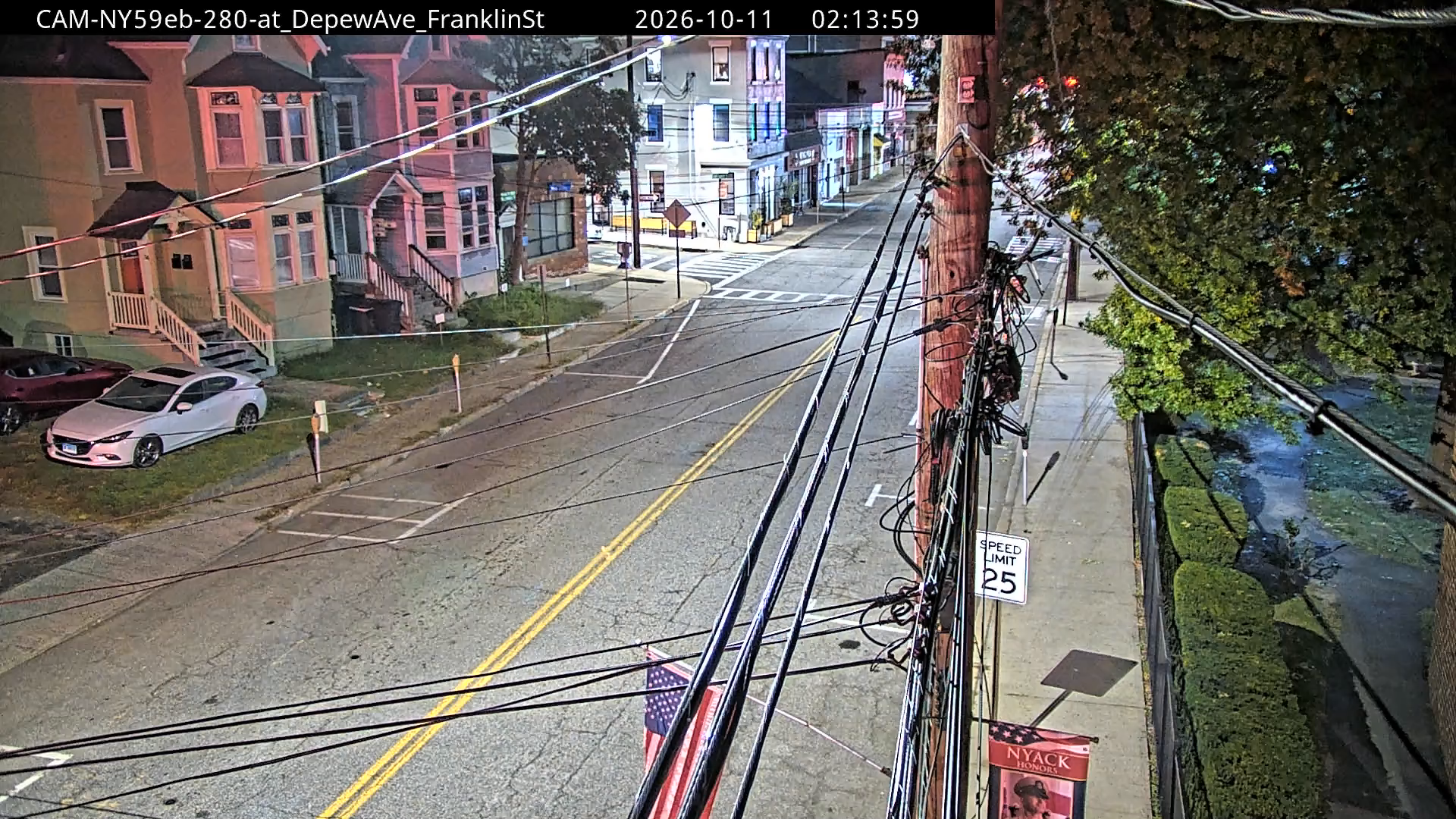 NY-59 & Depew Ave Franklin St traffic camera, Nyack, New York