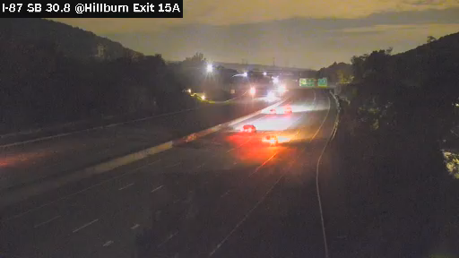 I-87 & SB Just South of Interchange 15A traffic camera, Hillburn