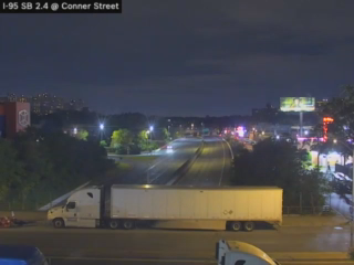 I-95 & Interchange 13 (Conner Street) traffic camera, Bronx, New York