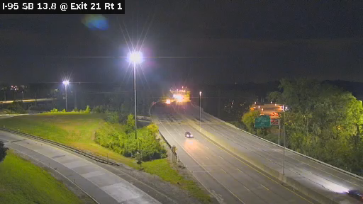 I-95 & Interchange 21 (Route1/I-287) traffic camera, Rye, New York
