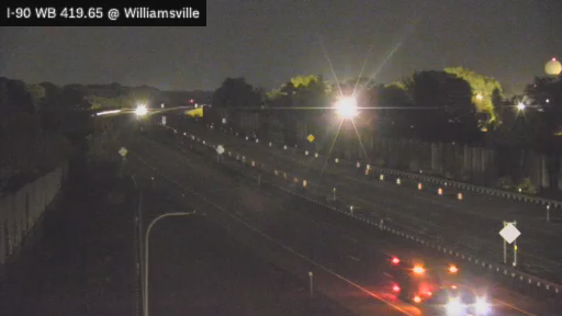 I-90 MP 419.65 WB at Interchange 50 (Williamsville Toll Gantry) traffic camera, Erie County