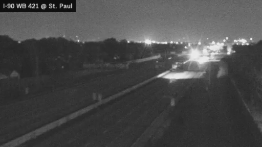 I-90 & WB East of Interchange 51 (Buffalo/Airport) MM 421.00 traffic camera, Cheektowaga, New York