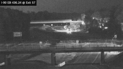 I-90 MP 436.24 EB at Interchange 57 (Hamburg) traffic camera, Erie County
