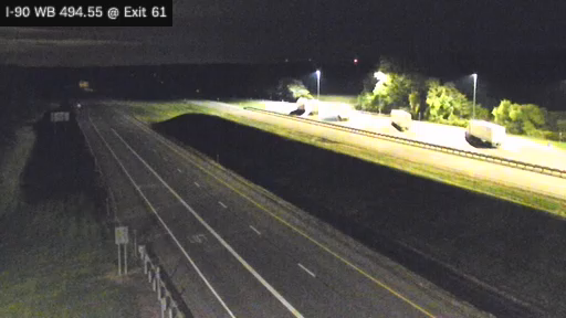 I-90 MP 494.55 WB at Ripley Toll Gantry traffic camera, Chautauqua County