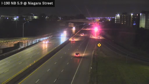 I-190 & Interchange 8 (Niagara Street) traffic camera, Buffalo
