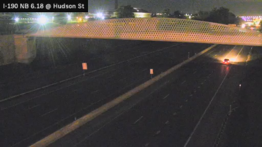 I-190 & Hudson Street Pedestrian Bridge traffic camera, Buffalo
