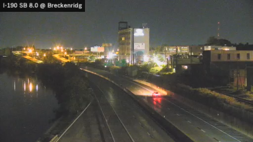 I-190 & SB Near Breckenridge Street traffic camera, Buffalo