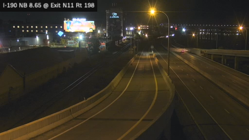 I-190 & NB Just South of Interchange 11 (Scajaquada Expressway Route 198) traffic camera, Buffalo