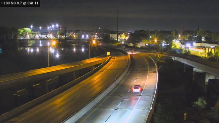I-190 & Interchange 11 (Scajaquada Expressway Route 198) traffic camera, Buffalo
