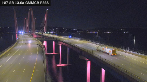I-87 & SB Gov. Mario M. Cuomo Bridge View 1 MM 13.60 traffic camera, Tarrytown