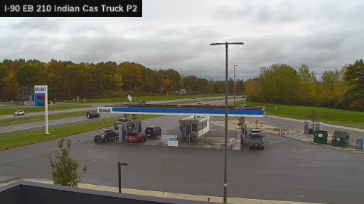 I-90 MP 210.00 EB at Indian Castle Service Area Truck Park 2 live webcam