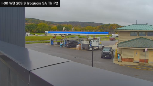 I-90 MP 209.90 EB at Iroquois Service Area Truck Park 2 live webcam