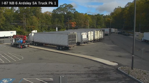 I-87 MP 006.00 NB Ardsley Service Area Truck Park 1 live webcam