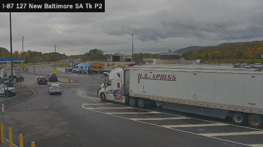 I-87 MP 127.10 SB New Baltimore Service Area Truck Park 2 live webcam