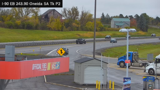 I-90 MP 243.90 EB Oneida Service Area Truck Park 2 live webcam